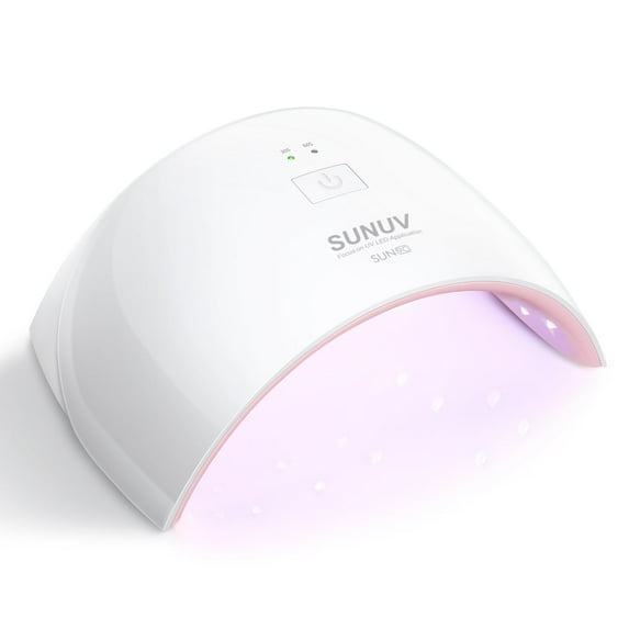 SUNUV UV Nail Lamp, LED Gel Nail Dryer with Sensor & 2 Timers, for Women & Girls, Pink