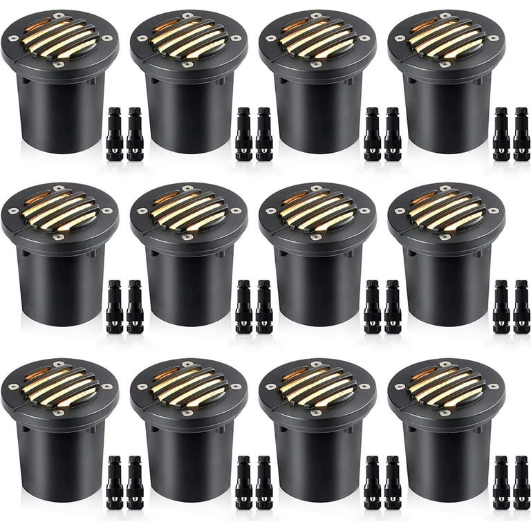 16-Pack Low Voltage LED Landscape Lights - 12W Outdoor Spotlights Warm White