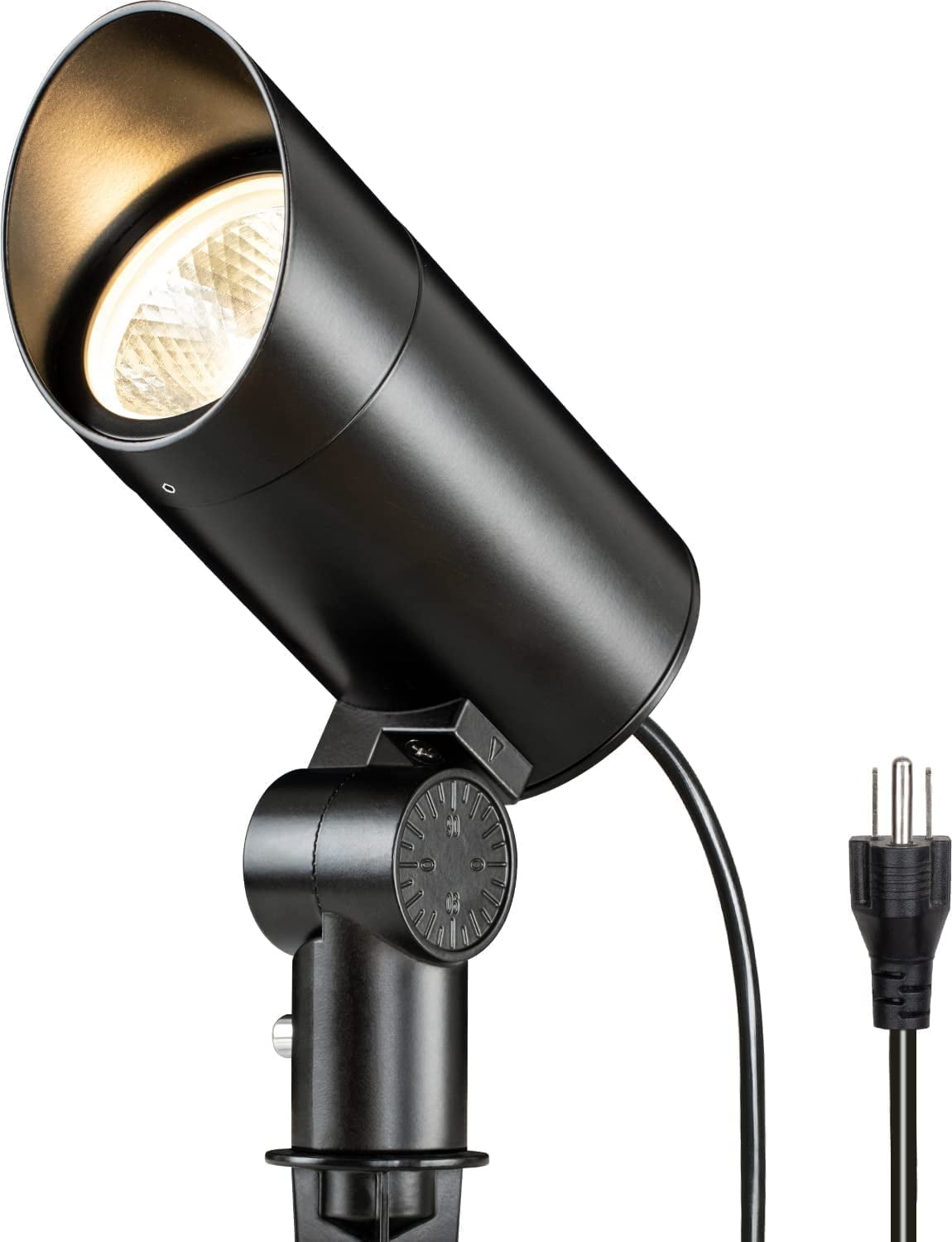 SUNVIE 30W Outdoor LED Spotlight 120V Waterproof Landscape Lights 3000LM Ultra Bright 3000K Warm White with 6ft Cord for Flag Pole Tree Yard Path Decor