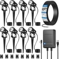 thumbnail image 1 of SUNVIE All-in-One LED Low Voltage Landscape Lighting Kit with Transformer and Wire for Garden, 1 of 9