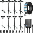 thumbnail image 1 of SUNVIE All-in-One Low Voltage Pathway Lighting Kit, 8 Pack LED Light with Transformer and Wire, 1 of 8