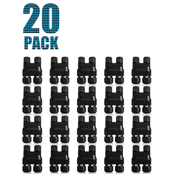 SUNVIE Fastlock2 Low Voltage Wire Connector for Landscape Lighting Waterproof 12-18 Gauge Wire Connectors, 20 pack
