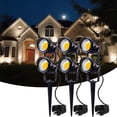 thumbnail image 1 of SUNVIE LED Outdoor Spotlight 12W Landscape Lighting 120V Waterproof Flaglight with 3-Plug in, 6 Pack, 1 of 8