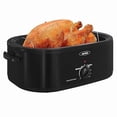 thumbnail image 1 of Sunvivi 18 Quart Turkey Electric Roaster Oven with Self-Basting Lid, Stainless Steel, Black, 1 of 9