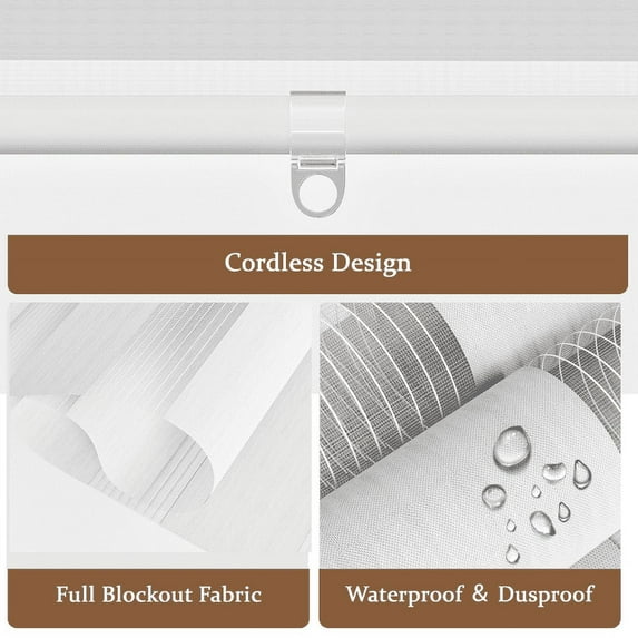 SUNVIVI Cordless Zebra Blinds Roller Shades for Indoor, Free-Stop Roller Window Shades Blinds for Light Filtering and Protecting Privacy, Dual Layer Window Blinds for Home or Office