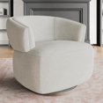 thumbnail image 1 of Sunvivi Swivel Barrel Chair Lounge Sofa with 360° Base, Fully Assembled, 1 of 8