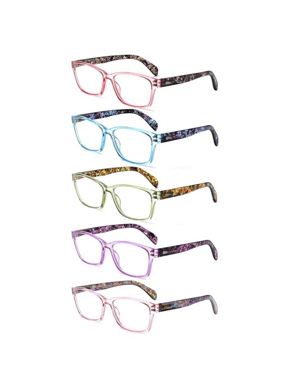5 Pack Reading Glasses for Women Blue Light Blocking Stylish Women Eyeglasses