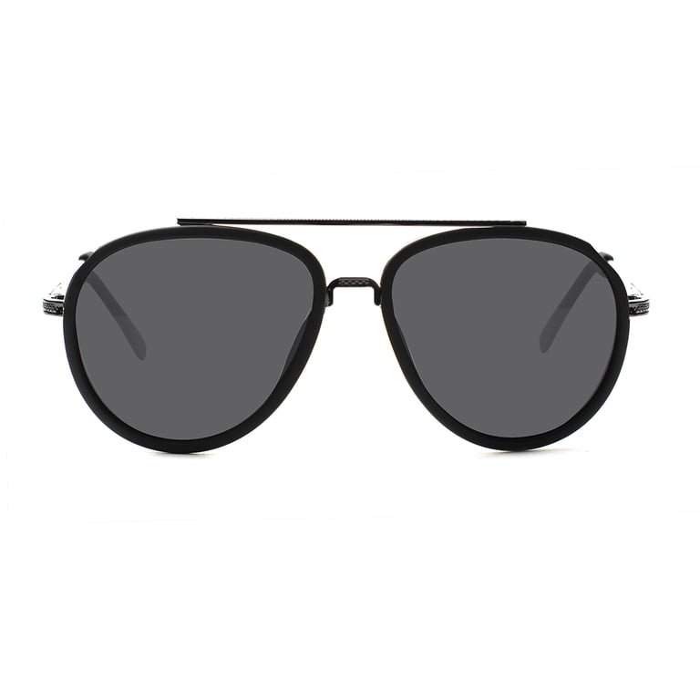 Metal Frame Polarized Aviator Sunglasses for Men and Women OWL Polarized Aviator Sunglasses Black Metal Frame for Men  main image 4