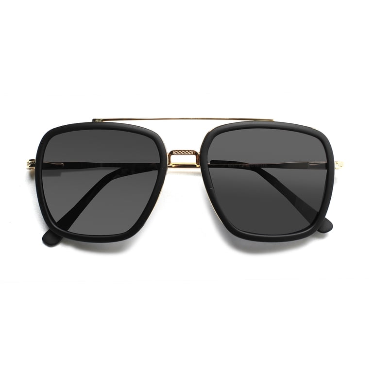 SUNVOES Retro Aviator Sunglasses for Women Men Square Reader  display picture 1