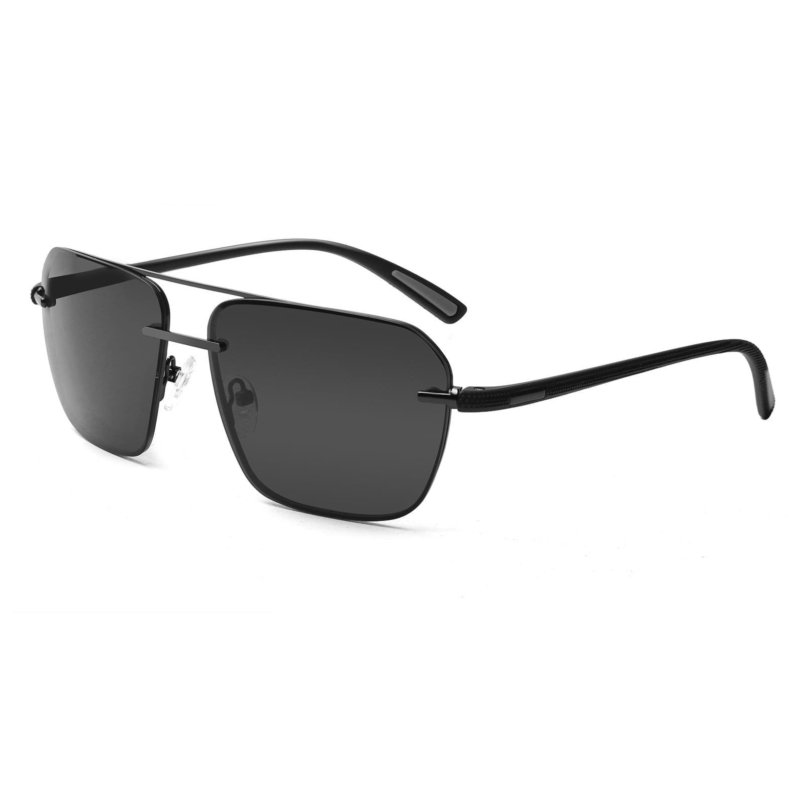 Retro Metal Square Aviator Polarized Sunglasses for Men Women Amazon.com: FEISEDY Fashion Square Aviator Sunglasses Women  main image 3