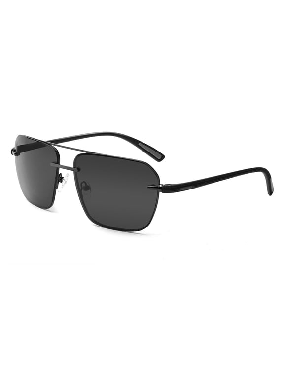 Vintage Square Fashion Flat Aviator Sunglasses Women Men Shades Metal Design