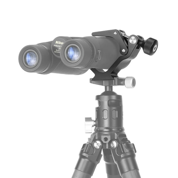 SUNWAYFOTO CC-09 Universal Binocular Tripod Adapter Super Clamp with Arca Swiss Plate,Compatible with All Tripods,1/4&3/8