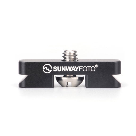 SUNWAYFOTO DP-12 12mm Mini QR Plate for LED Video Fill Light Arca/RRS Compatible Used on Tripod Ballhead