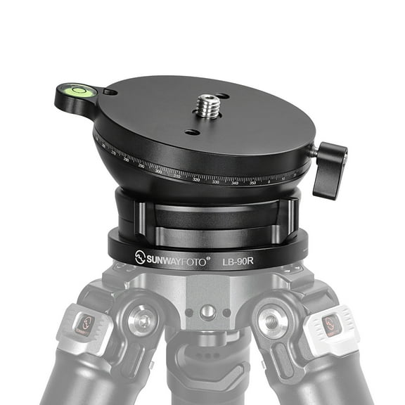 SUNWAYFOTO LB-90R 360 Panoramic Leveling base Tripod Head 55 lbs25kg Load Capacity