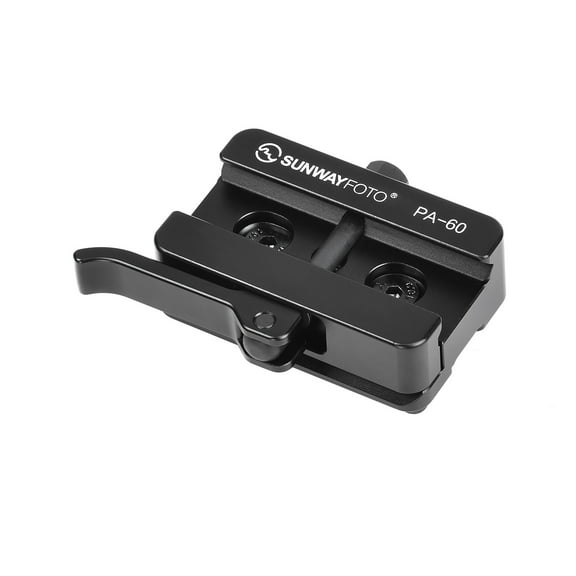 SUNWAYFOTO PA-60 Picatinny Rail Adapter Arca-Swiss Mount for Tripod ,Arca/RRS Compatible,Lever-lock