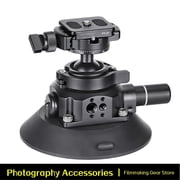 SUNWAYFOTO Suction Cup Mount Ball Head Compatible with DSLR Camera,Phone Holder,for Car,Load 22lbs.10KG Vacuum Suction Mount Ballhead Kit
