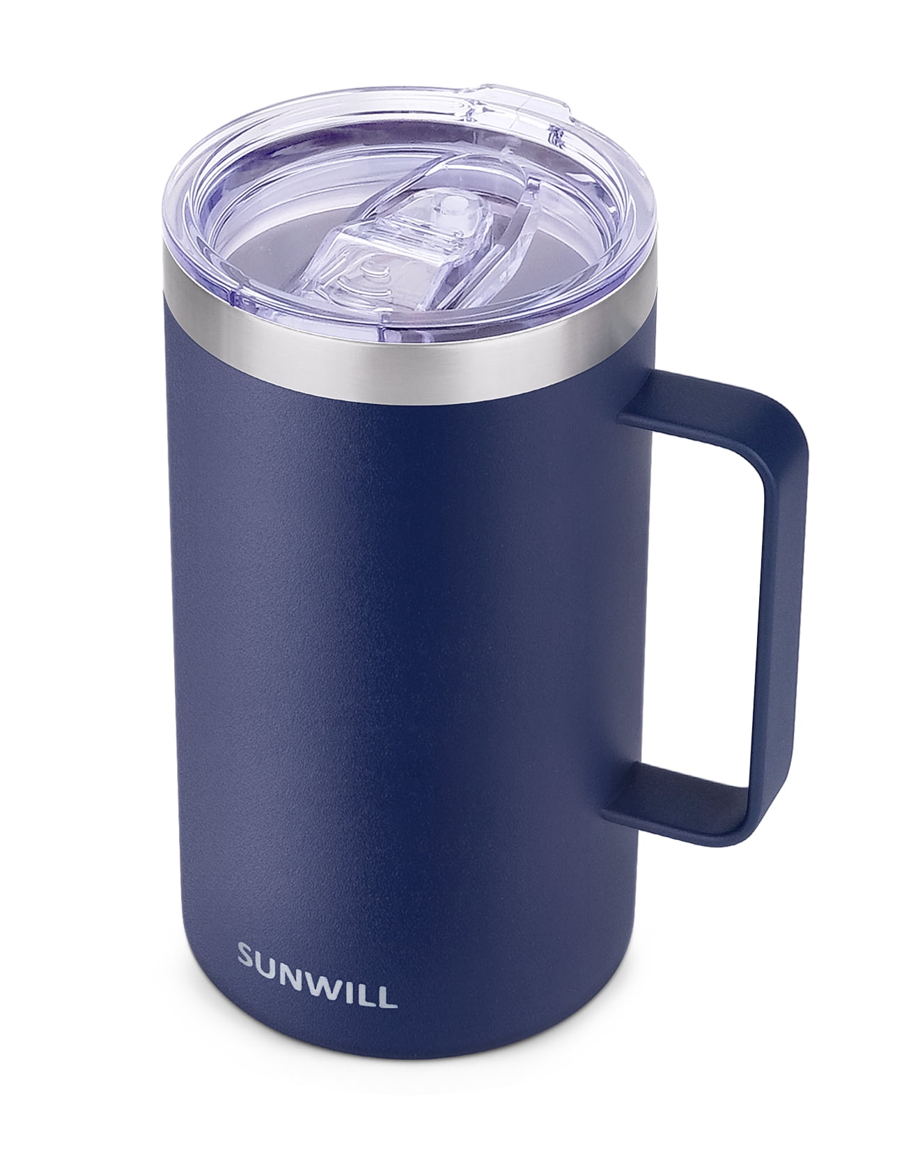 Insulated Mug 12 oz. with Lid, Royal Blue/White (48 per case) - K112L