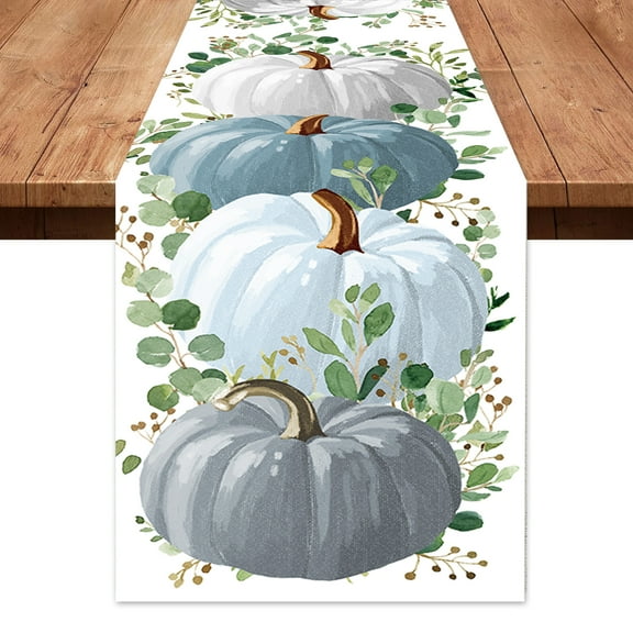 SUNWISHA Thanksgiving Table Runner Fall Kitchen Decor 13x72 Inch