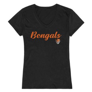 Women's Fanatics Branded Black Cincinnati Bengals Plus Size Mother's Day #1 Mom V-Neck T-Shirt