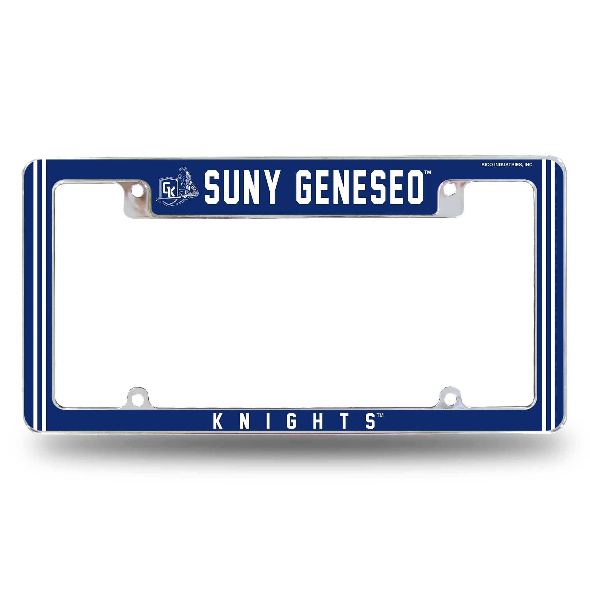 SUNY GENESEO&nbsp;BLUE KNIGHTS ALL OVER CHROME FRAME