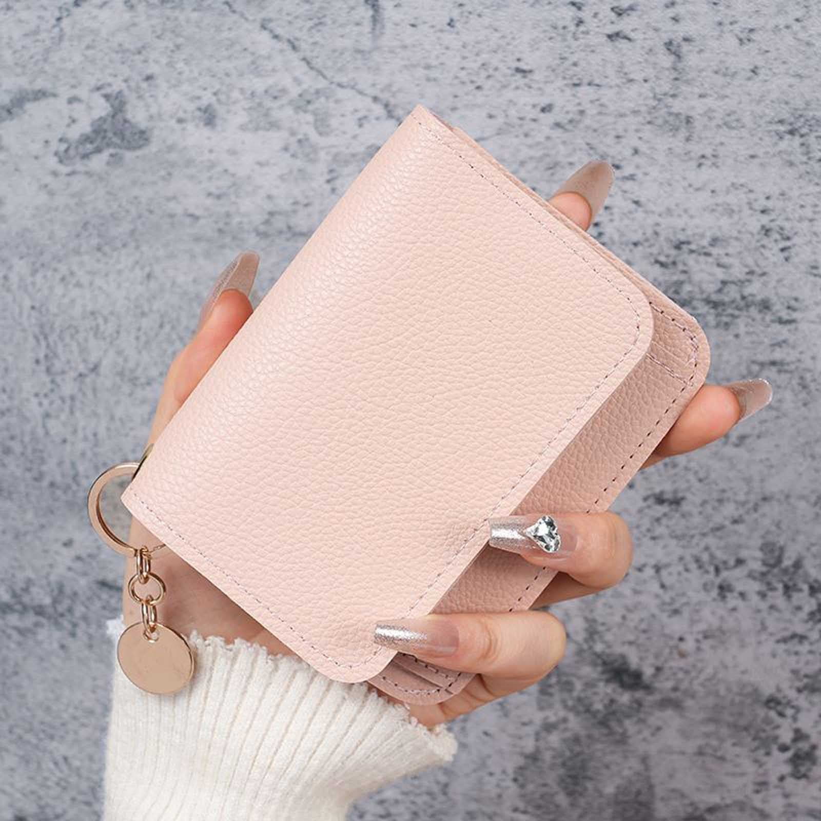 SUNYCUTER Stylish Leather Wallet For Women, Cute Small Card