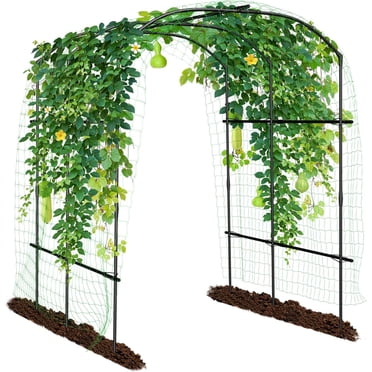 NAIZEA Garden Arch Trellis – Heavy Duty Metal Plant Support Archway For Climbing Plants