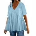 SUNYUAN Womens Dressy Casual Blouses Women's Fashion Casual Solid T