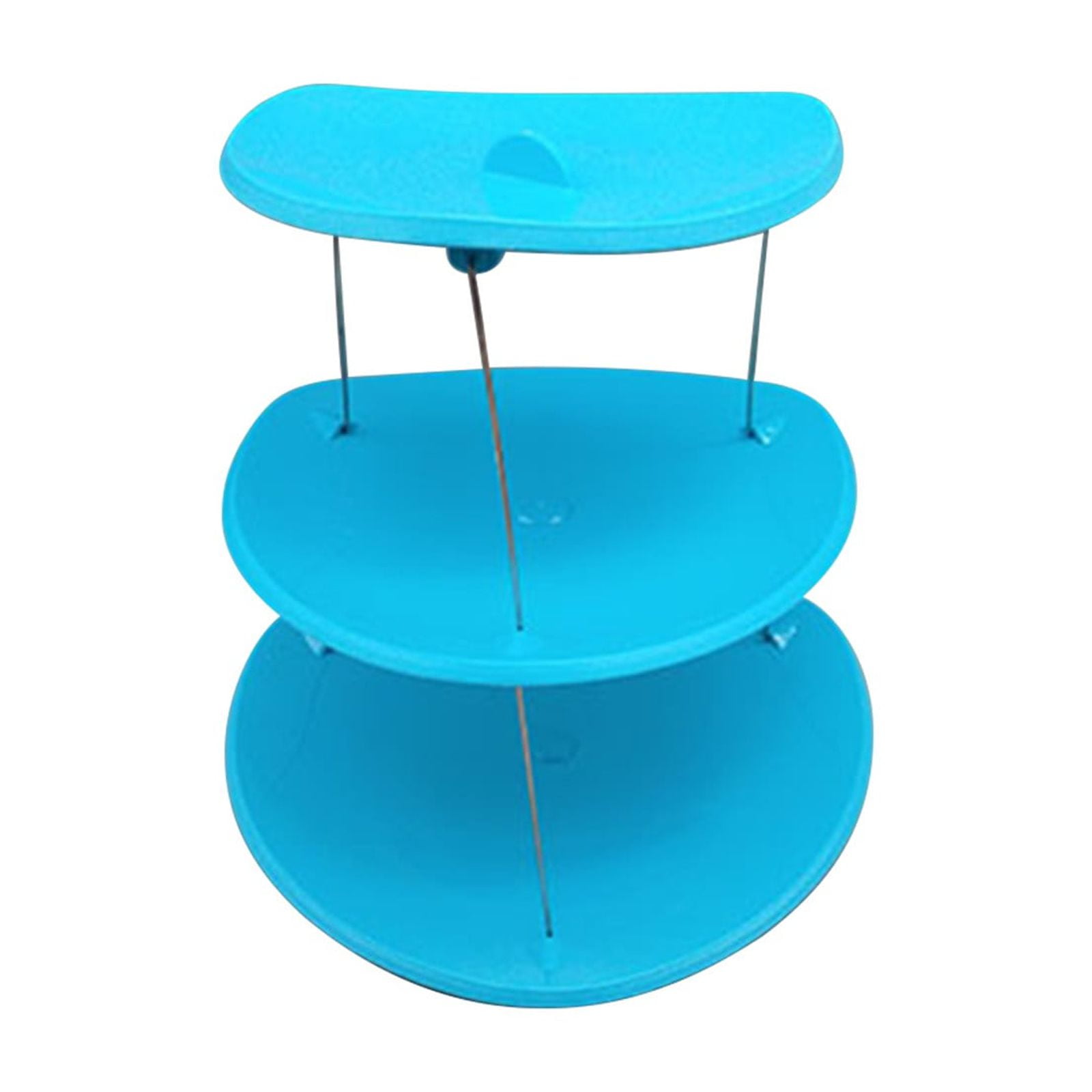 SUOKL Serving Tray Space Efficient Cake Stand 3 Tier Folding Snack Rack ...