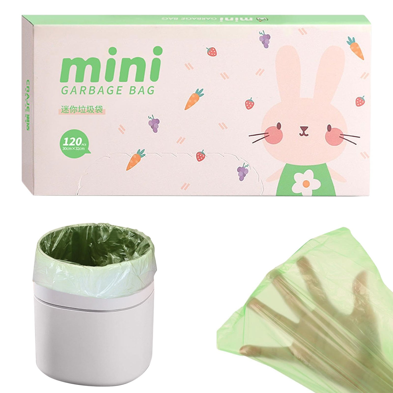 SUOKL Trash Bags Small Bathroom Garbage Bags | Waste Basket Liners Leak Proof Wastebasket Liners ...
