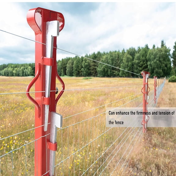 SUONE Woven Wire Fence Stretcher Bar 4ft with 5 Wedges