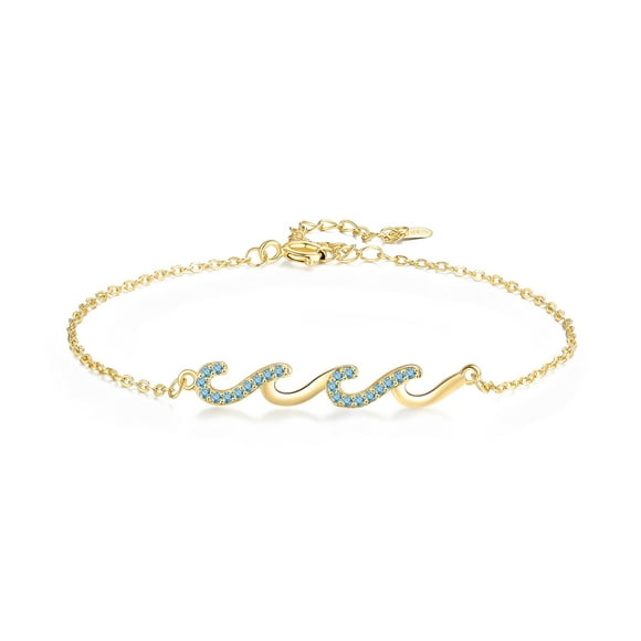 Friend Gifts,Wave Bracelets for BFF, Friend Birthday Gifts for Women,Friendship Bracelets, BFF Gift for Female Friends, Bestie Jewelry