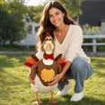 thumbnail image 1 of SUORE Christmas Goose Clothes, 23 Inch Goose Outfits for Cement and Plastic Goose, Porch Goose Costume for Outdoor Patio Yard Lawn Statue Xmas Santa Holiday Decor, Outdoor Christmas Decorations, 1 of 6
