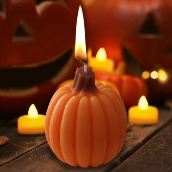 SUORE Halloween Candles Pumpkin, Halloween Candlesscent,Fall Thanksgiving Halloween Table Gift