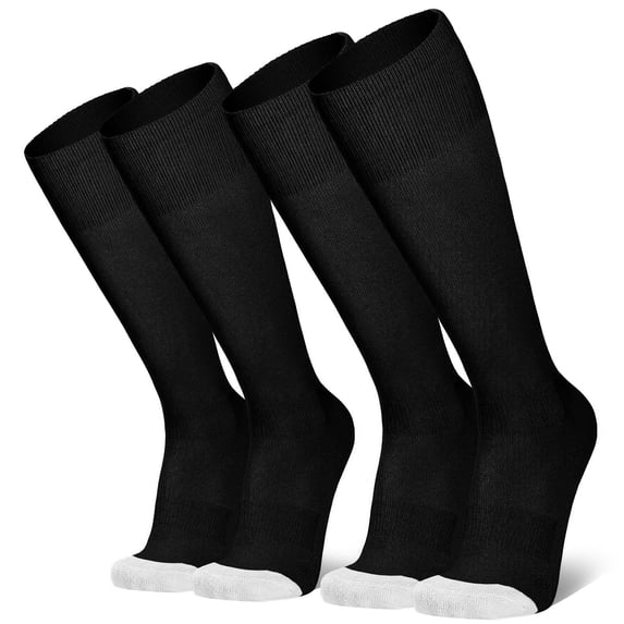 SUOSDEY Baseball Softball Compression Socks,Knee-High Soccer Socks for Kids Youth Adult,2 Pairs