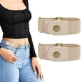 thumbnail image 1 of SUOSDEY Buckle Free Belt for Men Women Elastic Side Belt for Jeans 2 Pack, 1 of 7