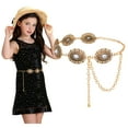 thumbnail image 1 of SUOSDEY Girls Chain Belts Kids Western Metal Chain Belt for Dress Skirts, 1 of 7