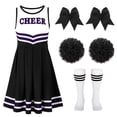 thumbnail image 1 of SUOSDEY Girls Cheerleader Costume Outfit Set,Kids Sleeveless Cheerleading Uniform for Party Birthday Halloween, 1 of 7