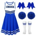 thumbnail image 1 of SUOSDEY Girls Cheerleader Costume Outfit Set,Kids Sleeveless Cheerleading Uniform for Party Birthday Halloween, 1 of 7