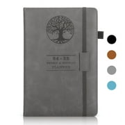 SUOSDEY Grey 2024 Leather Calendar Notebook,Weekly Monthly Appointment Planner for Time Management