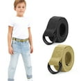 thumbnail image 1 of SUOSDEY Kids Nylon Belt with Double D Ring Buckle,Girls Boys Canvas Web Belt to School Gift, 1 of 5