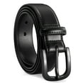 thumbnail image 1 of SUOSDEY Nickle Free Leather Belts for Men Coffee Belts for Jeans with Plastic Buckle, 1 of 6