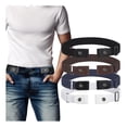 thumbnail image 1 of SUOSDEY No Buckle Belts for Men Women,Nylon Elastic Belts Invisible Buckleless Belt 4 pack, 1 of 7