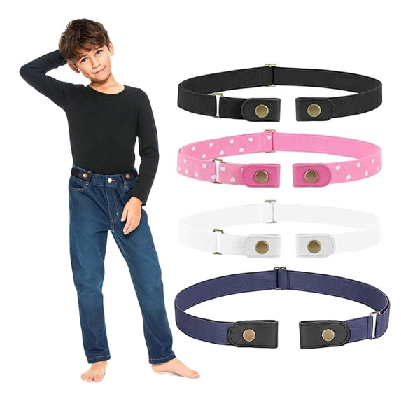 SUOSDEY No Buckle Stretch Belts for Kids Toddler,Boy Girl Invisible Elastic Belts for Jeans Pants