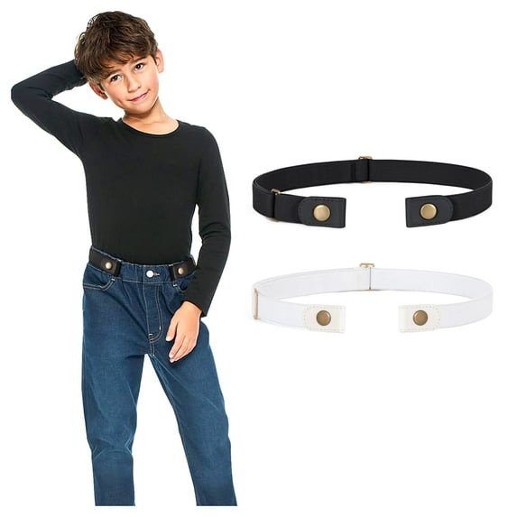SUOSDEY No Buckle Stretch Belts for Kids Toddler,Magical Comfortable Invisible Elastic Belts for Jeans Pants
