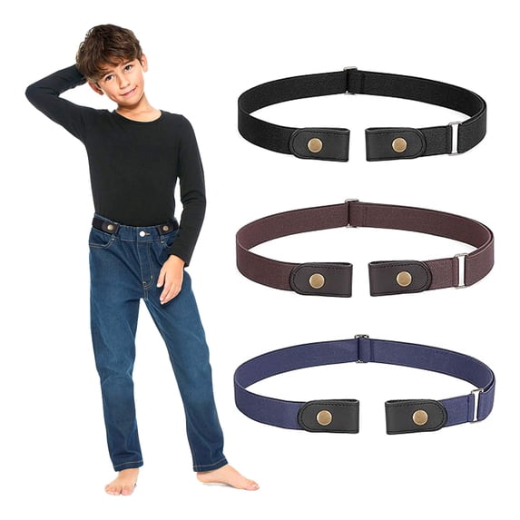 SUOSDEY No Buckle Stretch Belts for Kids Toddler,Boy Girl Invisible Elastic Belts for Jeans Pants