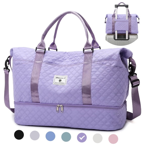 SUOSDEY Overnight Duffle Bag for Travel,Weekender Bags with Shoes Compartment,Hospital Bag for Labor and Delivery,Carry on Bag for Women,Travel,Gym,Weekend