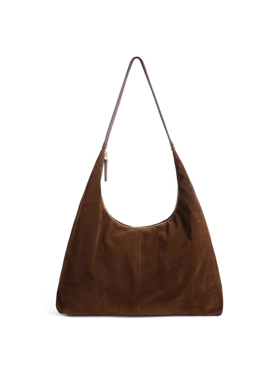 Shoulder Bag for Women Suede Tote e Bag Satchels Crossbody Purse for Travel College Work Tote Handbag