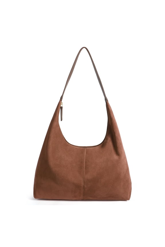Shoulder Bag for Women Suede Tote e Bag Satchels Crossbody Purse for Travel College Work Tote Handbag