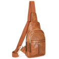 thumbnail image 1 of SUOSDEY Women Crossbody Sling Messenger and Shoulder Bag, Brown, 1 of 8