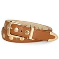 thumbnail image 1 of SUOSDEY Studded Belts for Women Punk Belts Cowgirl Leather Belt for Jeans Dress, 1 of 7